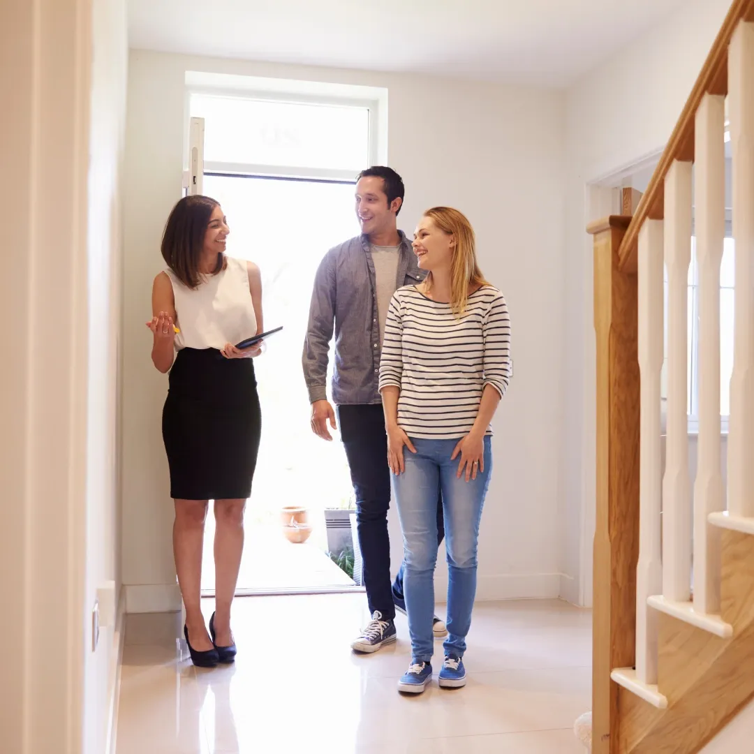 People touring a rent ready property