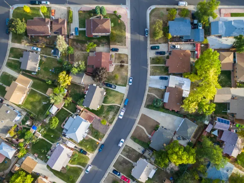 Residential rental neighborhood.