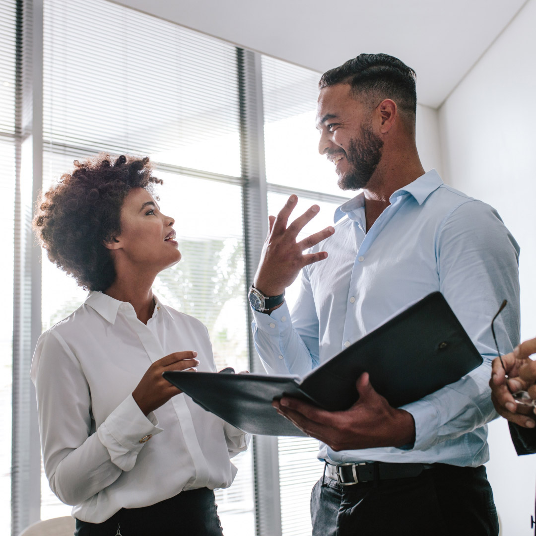 two property managers of a company