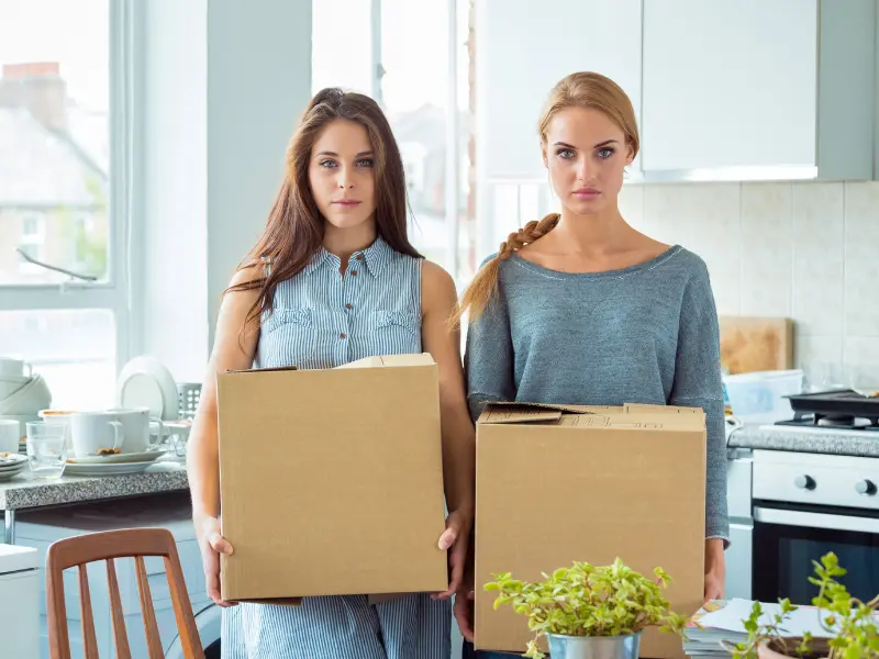 Two annoyed roommates.