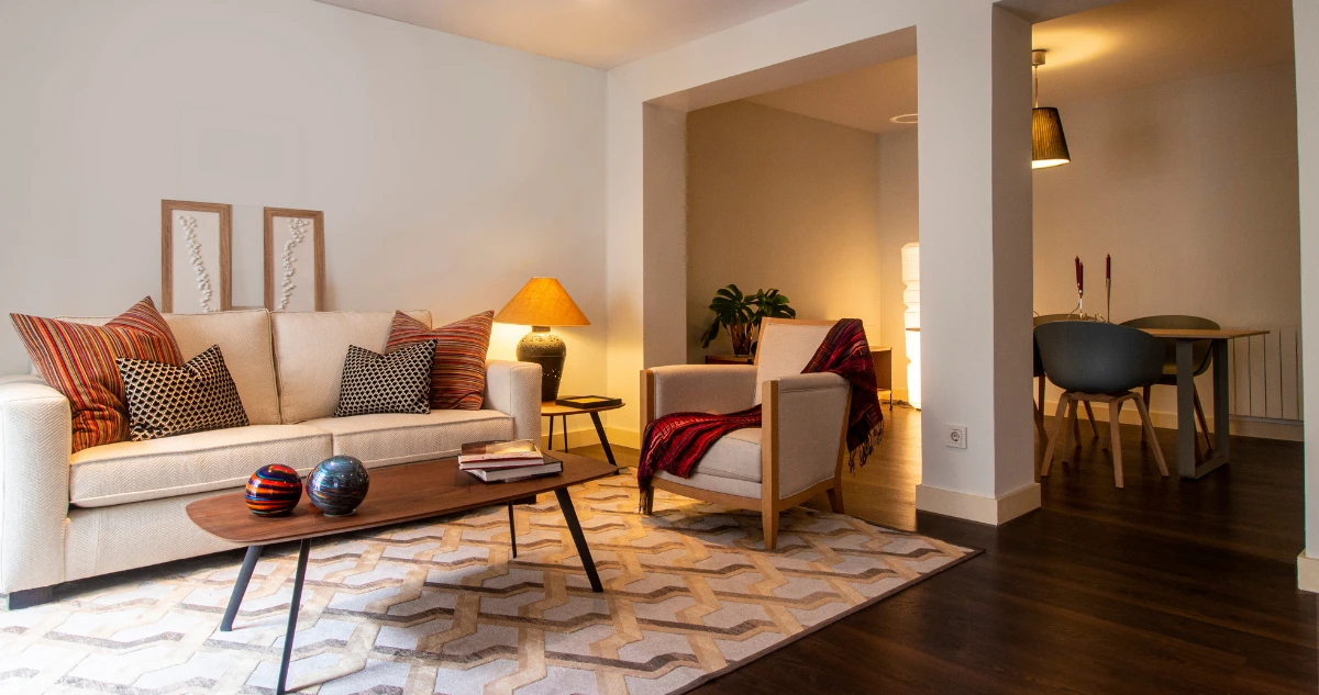 Cozy interior of a living room.
