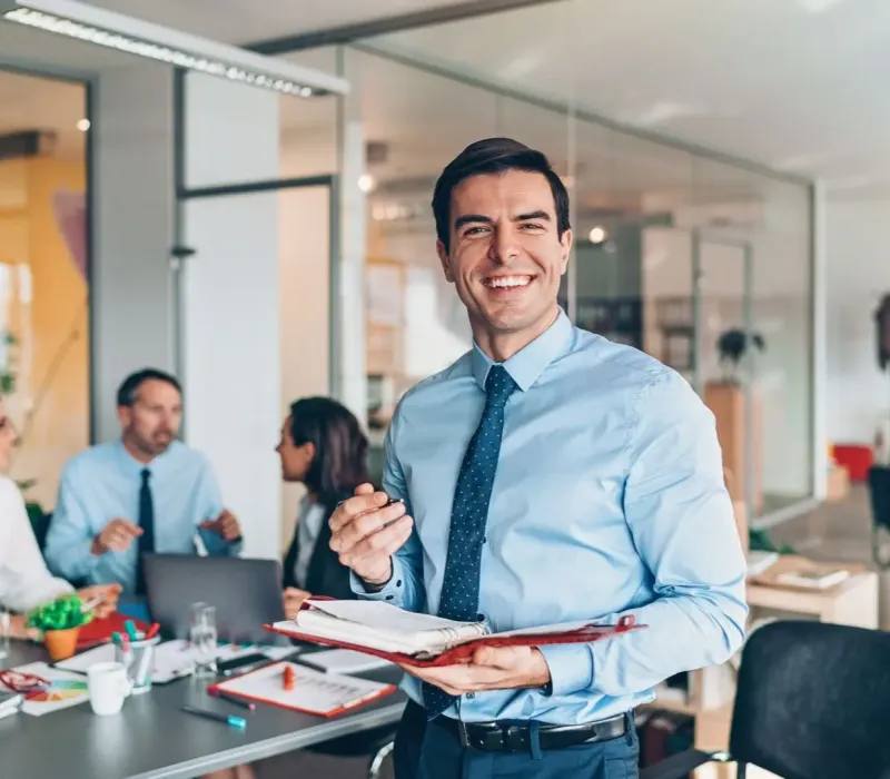 Cordova, TN BRRRR investor support, agent reviewing notes during a client meeting.