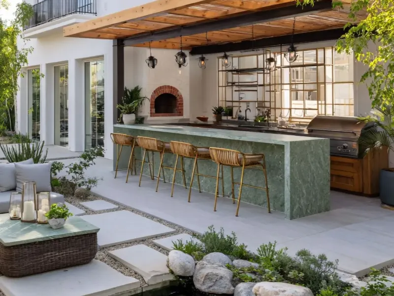 Outdoor living space upgrade in an Eads TN rental property showing exterior improvements for property management renovation services