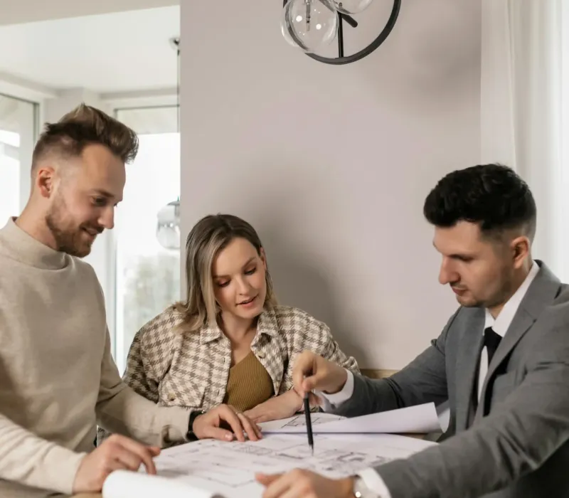 Property manager reviewing BRRRR acquisition scope of work with investors in Germantown TN