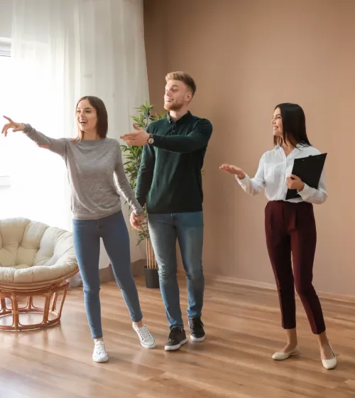 Couple being shown a property. Property Management in Lakeland, TN