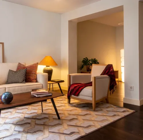 Cozy interior of a living room.