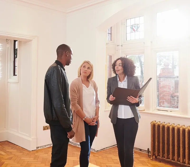 Property manager showing a home.