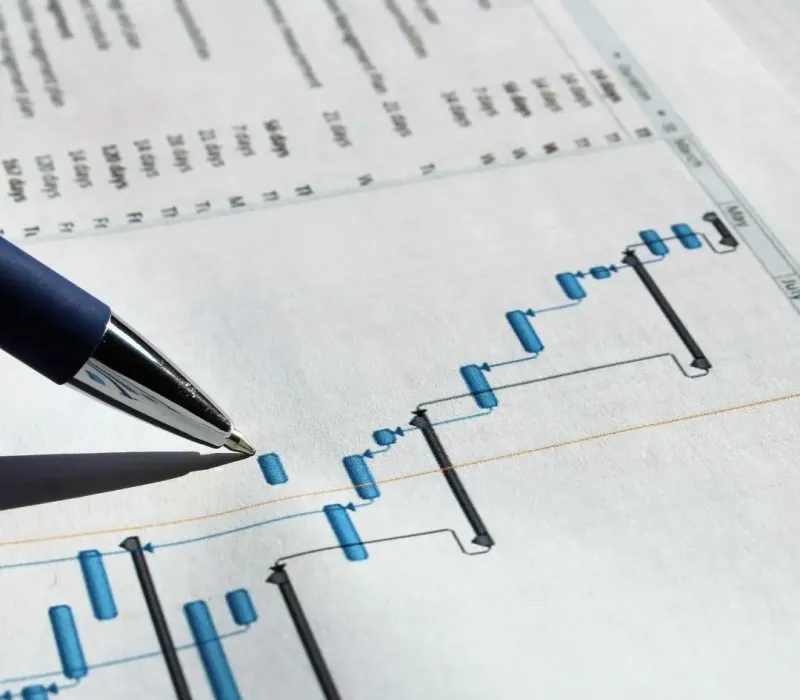 BRRRR investment analysis chart with pen, used for acquisition support in Collierville, TN.