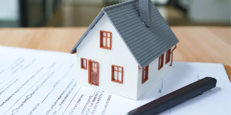 Model house on a rental lease agreement, representing rental property management in Southaven, MS